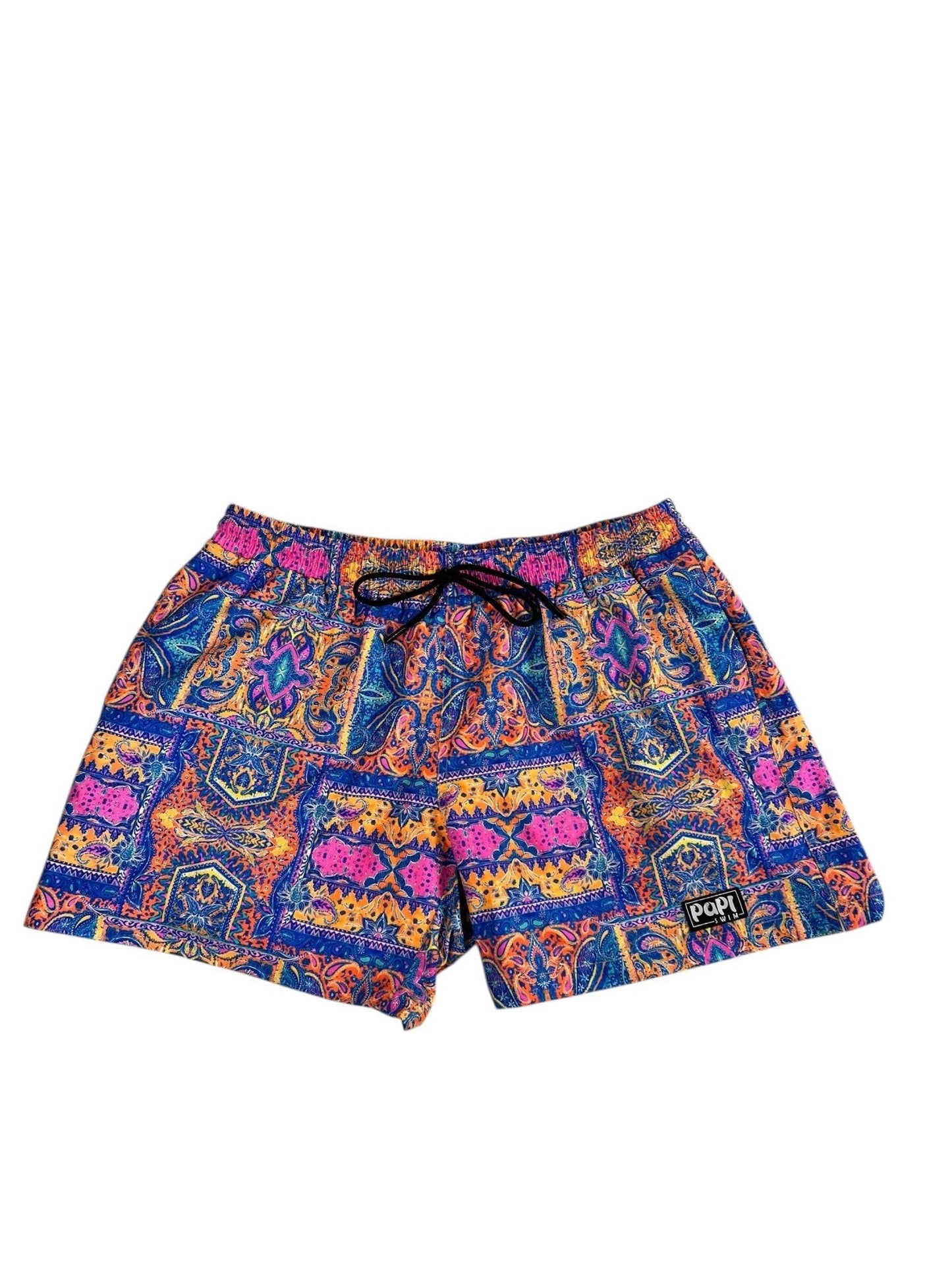 PAISLEY TIDE TRUNKS 5.5" & 7.5" STRETCH - Berry Beachy Swimwear