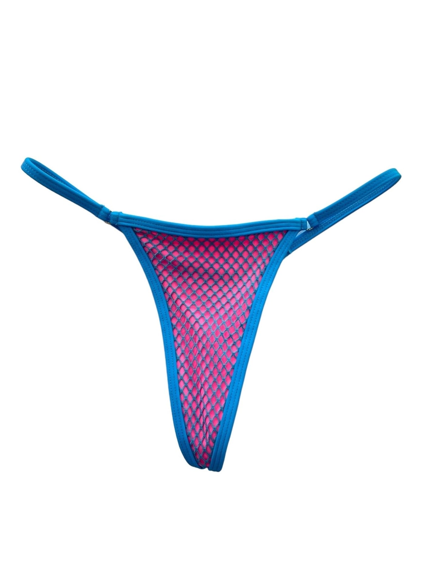 TULUM NEON MICRO THONG BOTTOM - COTTON CANDY - Berry Beachy Swimwear