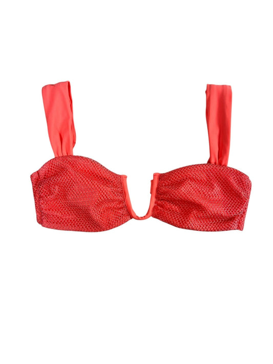 DESERT ROSE BANDEAU BRA TOP - CORAL - Berry Beachy Swimwear