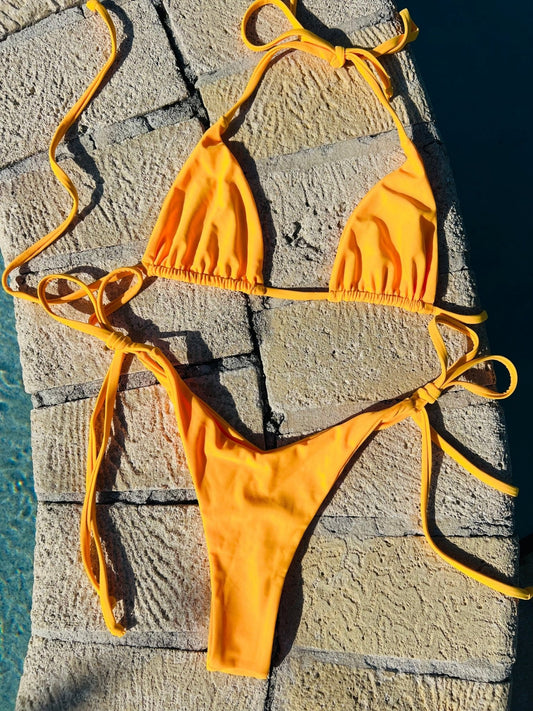 JUICY V CUT BOTTOM - CITRUS - Berry Beachy Swimwear